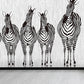 Tame Zebra Mural Decal Contemporary Non-Woven Texture Wall Covering in Soft Color Clearhalo 'Wall Decor' 'Wall Mural' 1646991