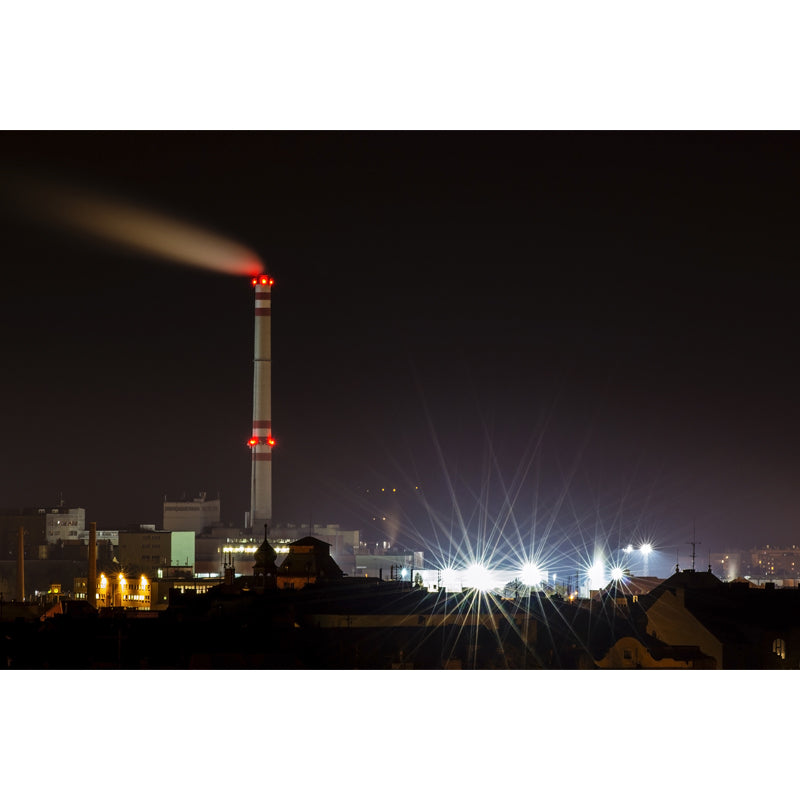 Novelty Beacon at Night Mural Decal for Dining Room, Gray, Custom Size Available Clearhalo 'Wall Decor' 'Wall Mural' 1647077