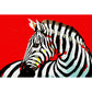 Modern Zebra Printed Mural Soft Color Living Room Wall Art, Custom Size Available Clearhalo 'Wall Decor' 'Wall Mural' 1647192
