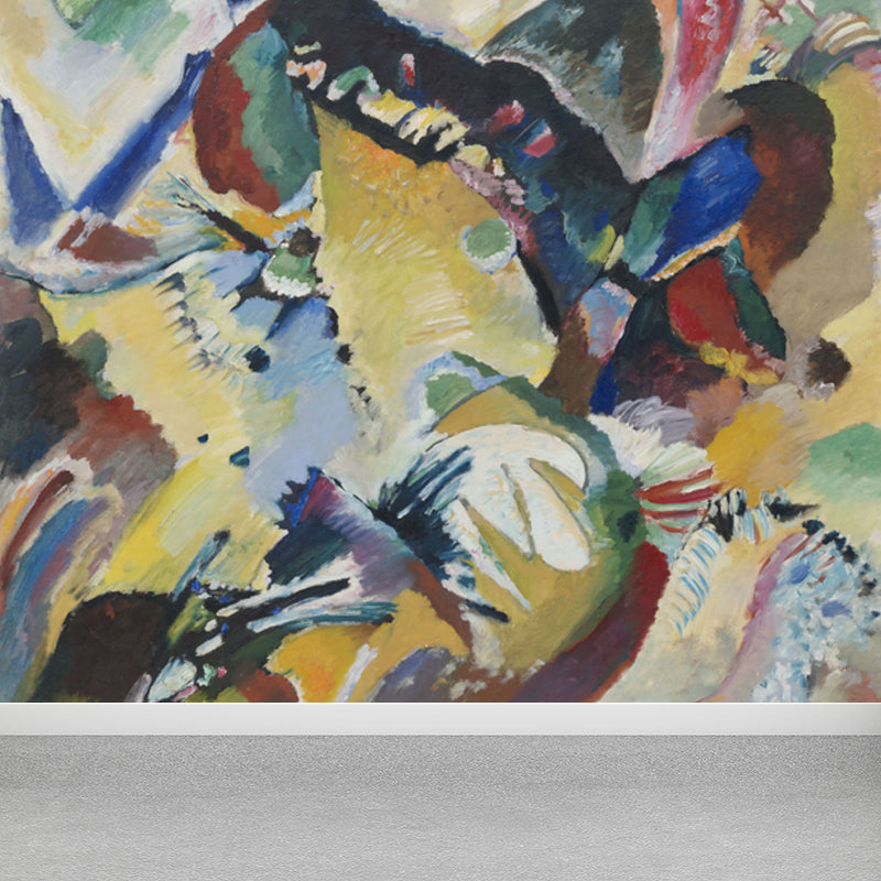 Multicolored Pattern Mural Decal Modern Artistic Non-Woven Material Wall Covering Green Design 2 Clearhalo 'Wall Decor' 'Wall Mural' 1647239