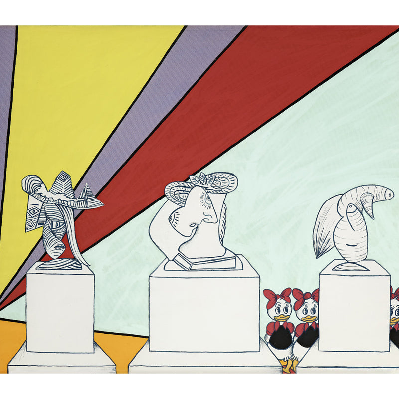 Soft Color Pop Art Mural Contemporary Aesthetic Stain-Proof Wall Decor for Playroom Clearhalo 'Wall Decor' 'Wall Mural' 1647552