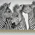 Modern Zebra Wall Mural Non-Woven Water-Proof Light Color Wall Art for Boys Bedroom Grey Clearhalo 'Wall Decor' 'Wall Mural' 1647634