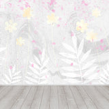 Light Color Flower Blossom Mural Moisture Resistant Modern Living Room Wall Covering Clearhalo 'Wall Decor' 'Wall Mural' 1647657