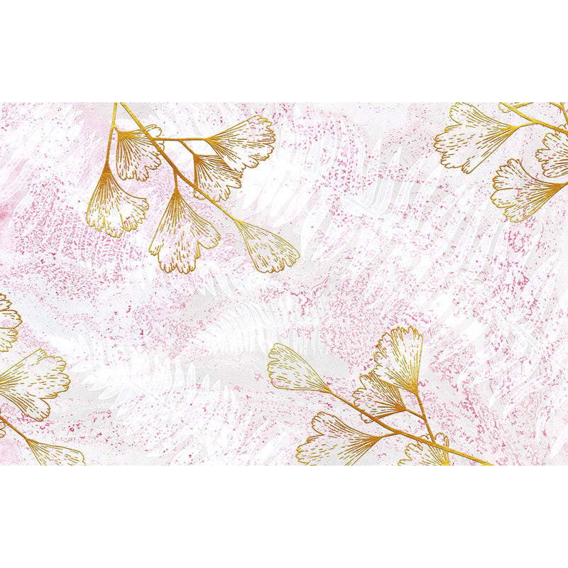 Light Color Flower Blossom Mural Moisture Resistant Modern Living Room Wall Covering Clearhalo 'Wall Decor' 'Wall Mural' 1647668