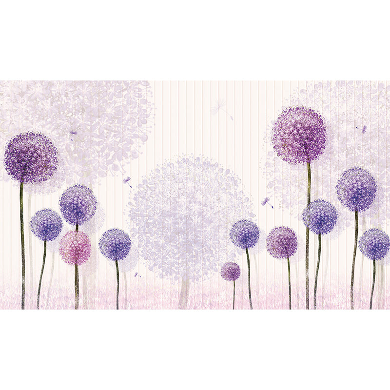 Water Resistant Dandelion Mural Decal Non-Woven Modern Wall Art for Wall Interior Clearhalo 'Wall Decor' 'Wall Mural' 1647678
