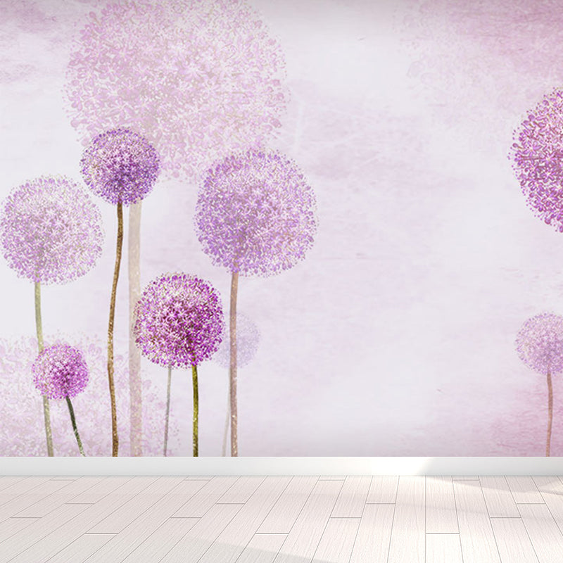 Water Resistant Dandelion Mural Decal Non-Woven Modern Wall Art for Wall Interior Clearhalo 'Wall Decor' 'Wall Mural' 1647686