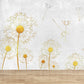Whole Dandelion Mural Pastel Color Non-Woven Wall Art for Indoor Decor, Personalised Clearhalo 'Wall Decor' 'Wall Mural' 1647701