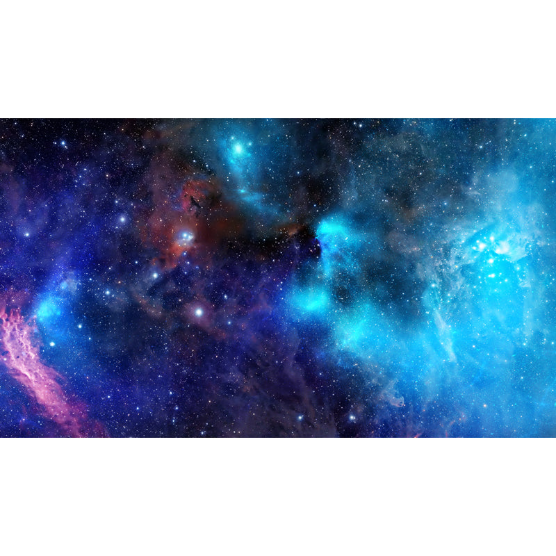 Night Sky Constellations Mural Decal Contemporary Non-Woven Texture Wall Covering in Blue Clearhalo 'Wall Decor' 'Wall Mural' 1647816