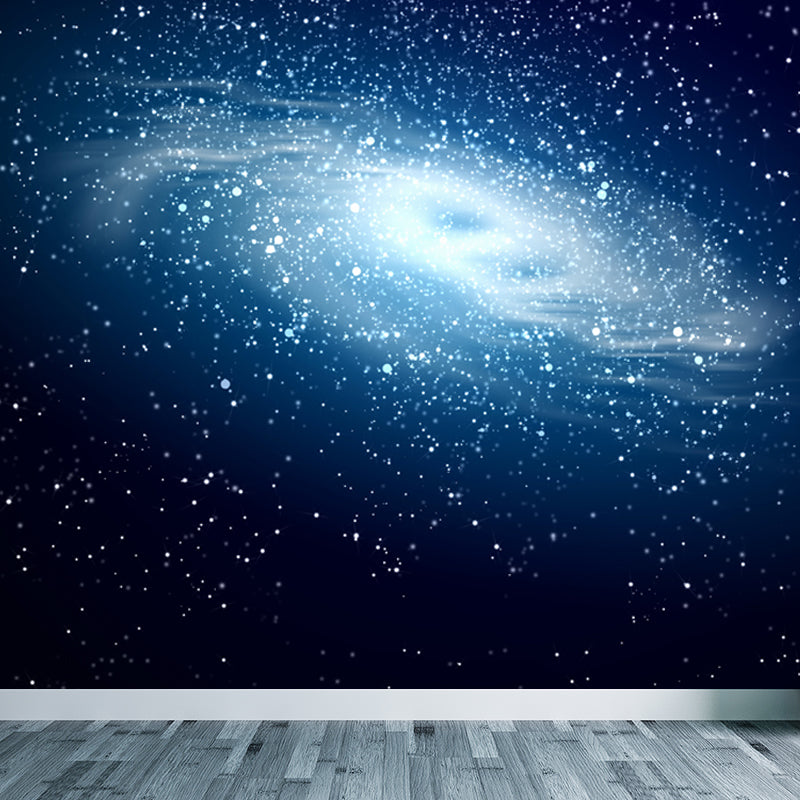 Mysterious Outer Space Mural Wallpaper Contemporary Non-Woven Cloth Wall Covering Clearhalo 'Wall Decor' 'Wall Mural' 1647829