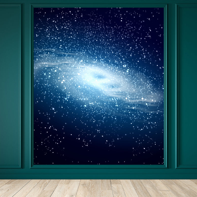 Mysterious Outer Space Mural Wallpaper Contemporary Non-Woven Cloth Wall Covering Clearhalo 'Wall Decor' 'Wall Mural' 1647830