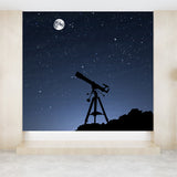 Mysterious Outer Space Mural Wallpaper Contemporary Non-Woven Cloth Wall Covering