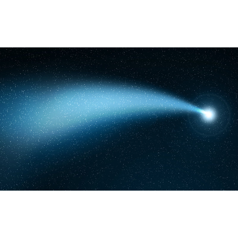 Modern Starry Night Scene Mural Wallpaper Blue Astronomical Landscape Wall Covering Clearhalo 'Wall Decor' 'Wall Mural' 1647841