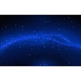 Modern Starry Night Scene Mural Wallpaper Blue Astronomical Landscape Wall Covering Clearhalo 'Wall Decor' 'Wall Mural' 1647851
