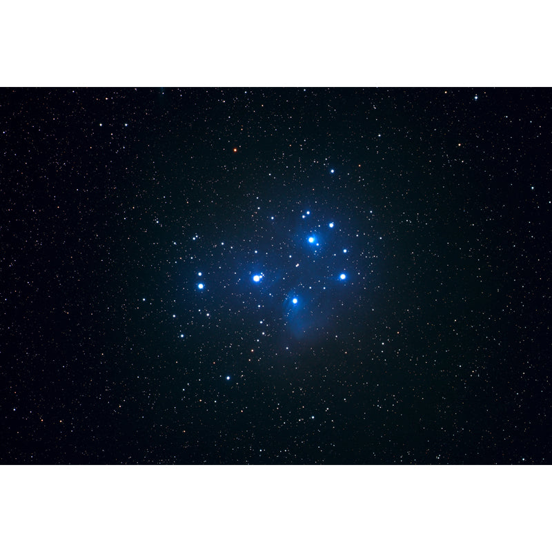 Modern Starry Night Scene Mural Wallpaper Blue Astronomical Landscape Wall Covering Clearhalo 'Wall Decor' 'Wall Mural' 1647856