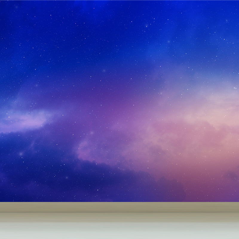 Modern Constellation Scene Wall Mural Non-Woven Stain-Proof Purple Wall Art for Dining Room Purple Design 2 Clearhalo 'Wall Decor' 'Wall Mural' 1647863