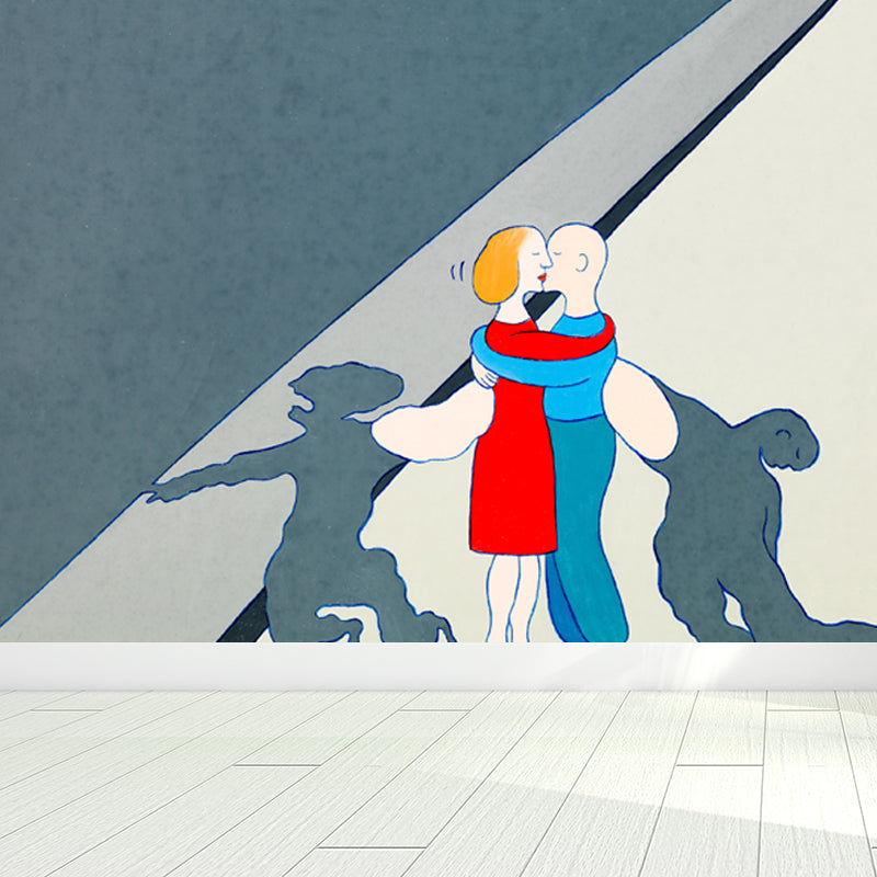 Novelty Figure View Mural Wallpaper Contemporary Art Non-Woven Cloth Wall Covering Clearhalo 'Wall Decor' 'Wall Mural' 1647894