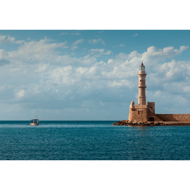 Relaxing Beacon Mural Wallpaper for Dining Room Spring Wall Covering, Customised Clearhalo 'Wall Decor' 'Wall Mural' 1648126