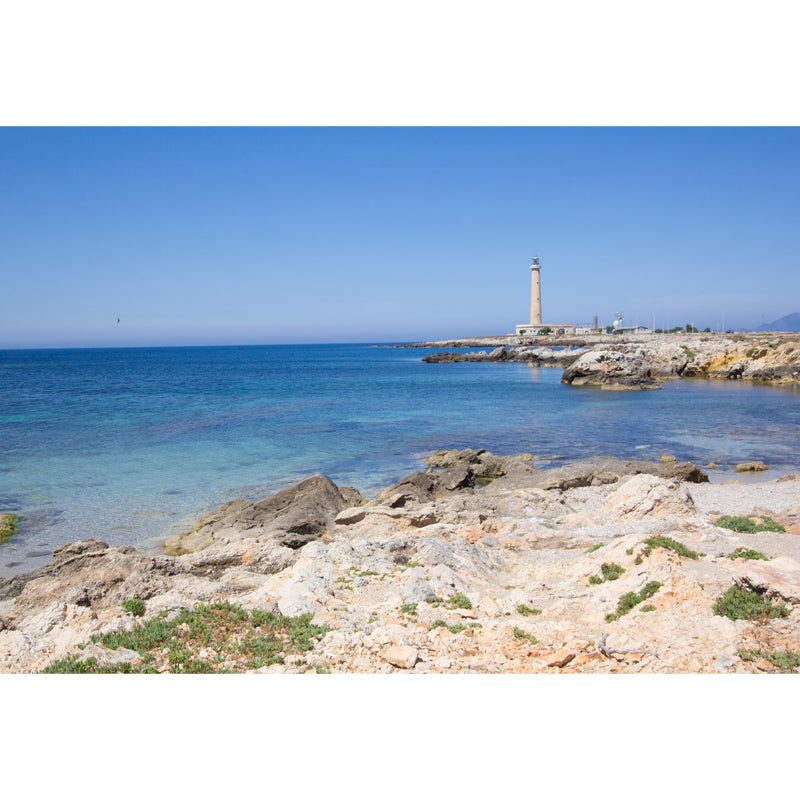 Photography Style Beacon Wall Mural for Living Room, Blue, Custom Size Available Clearhalo 'Wall Decor' 'Wall Mural' 1648246