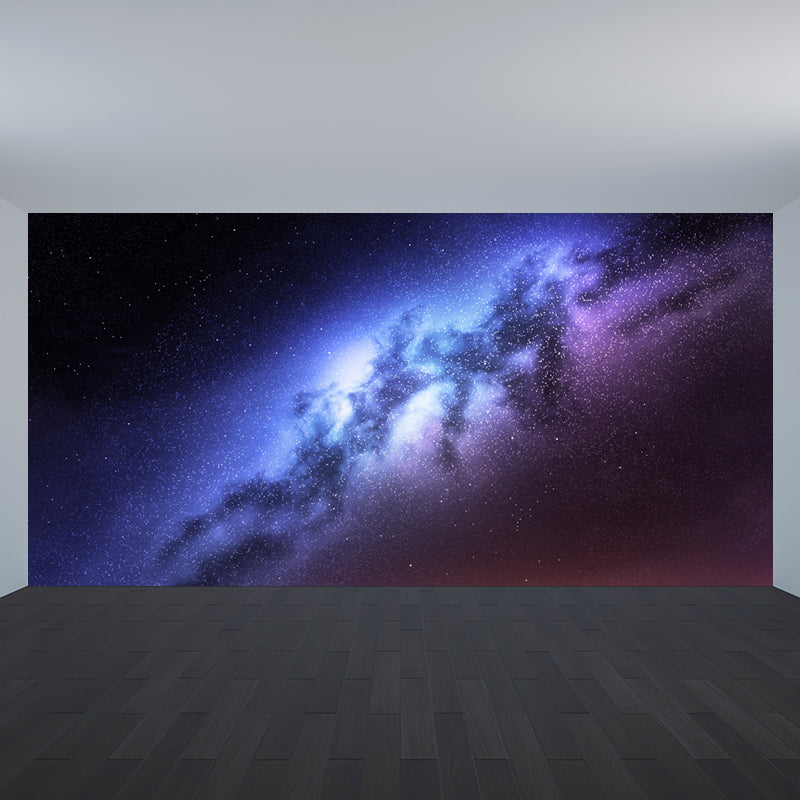 Huge Constellations View Mural for Bathroom Universe Wall Art in Dark Color, Stain-Proofing Clearhalo 'Wall Decor' 'Wall Mural' 1648274