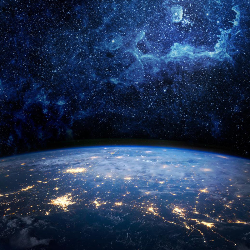 Huge Constellations View Mural for Bathroom Universe Wall Art in Dark Color, Stain-Proofing Clearhalo 'Wall Decor' 'Wall Mural' 1648286