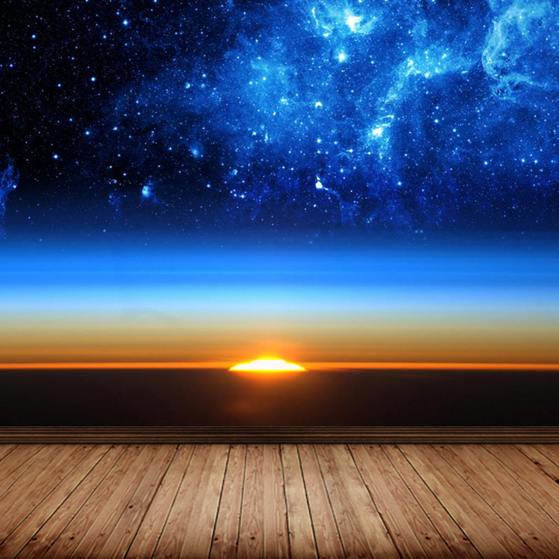 Huge Constellations View Mural for Bathroom Universe Wall Art in Dark Color, Stain-Proofing Clearhalo 'Wall Decor' 'Wall Mural' 1648290