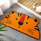 Cute Kids Irregular Rug in Orange and Pink Animal Tiger Fox Pattern Rug Polyester Anti-Slip Carpet for Children's Room Yellow-Red Clearhalo 'Area Rug' 'Rug' 1648422