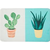 Casual Kids Rug in Pink and Yellow Botanical Cactus Aloe Pattern Rug Polyester Anti-Slip Carpet for Children's Room Clearhalo 'Area Rug' 'Rug' 1648455