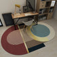 Simple Modern Irregular Rug Multicolor Color Block Stripe Print Area Rug Polyester Pet Friendly Carpet for Home Decor Red Clearhalo 'Area Rug' 'Rug' 1648502