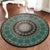 Green and Yellow Bedroom Rug Moroccan Floral Pattern Area Rug Polyester Pet Friendly Washable Carpet Green Clearhalo 'Area Rug' 'Moroccan' 'Rugs' Rug' 1649092