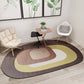 Contemporary Modern Irregular Rug in Black and Green Color Block Print Area Rug Polyester Non-Slip Carpet for Home Decor Brown Clearhalo 'Area Rug' 'Rug' 1649103