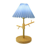 Nordic Folded Night Table Lamp Paper 1-Head Study Room Desk Light with Ornament Rack in White/Red/Yellow Clearhalo 'Lamps' 'Table Lamps' Lighting' 1649359