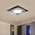 Metallic Geometric Flush Light Fixture Simple Black/Gold LED Ceiling Mounted Light for Hallway, Warm/White Light - Black - Clearhalo - 'Ceiling Lights' - 'Close To Ceiling Lights' - 'Close to ceiling' - 'Flush mount' - Lighting' - 1650144