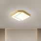 Contemporary LED Flush Ceiling Light with Acrylic Shade Gold Hexagon Flush Mount Fixture in Warm/White Light Clearhalo 'Ceiling Lights' 'Close To Ceiling Lights' 'Close to ceiling' 'Flush mount' Lighting' 1650216