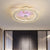 20" W Acrylic Scalloped Semi Flush Mount Lamp Modern Clear LED Hanging Fan Light Fixture Clear Clearhalo 'Ceiling Fans with Lights' 'Ceiling Fans' 'Kids Ceiling Fans' 'Kids' Lighting' 1650295