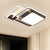 Metal Interlaced Square Ceiling Flush Nordic 16"/19.5" W LED Black Flush Mount Lamp in Warm/White Light Black Clearhalo 'Ceiling Lights' 'Close To Ceiling Lights' 'Close to ceiling' 'Flush mount' Lighting' 1650321