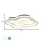 White/Blue Cloud Shape Flush Mount Lamp Modernist Metallic LED Ceiling Light Fixture for Nursery Room, Warm/White Light Clearhalo 'Ceiling Lights' 'Close To Ceiling Lights' 'Close to ceiling' 'Flush mount' Lighting' 1650339