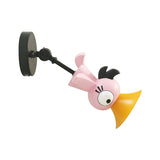 Pink Bird Like Sconce Light Fixture Cartoon LED Metal Wall Mounted Lamp for Girls Room Clearhalo 'Wall Lamps & Sconces' 'Wall Lights' Lighting' 1650419