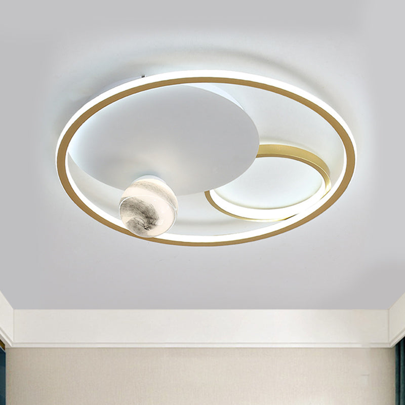Acrylic Multiple Circle Flush Light Modernist Gold LED Ceiling Mount Light Fixture Clearhalo 'Ceiling Lights' 'Close To Ceiling Lights' 'Close to ceiling' 'Flush mount' Lighting' 1650479