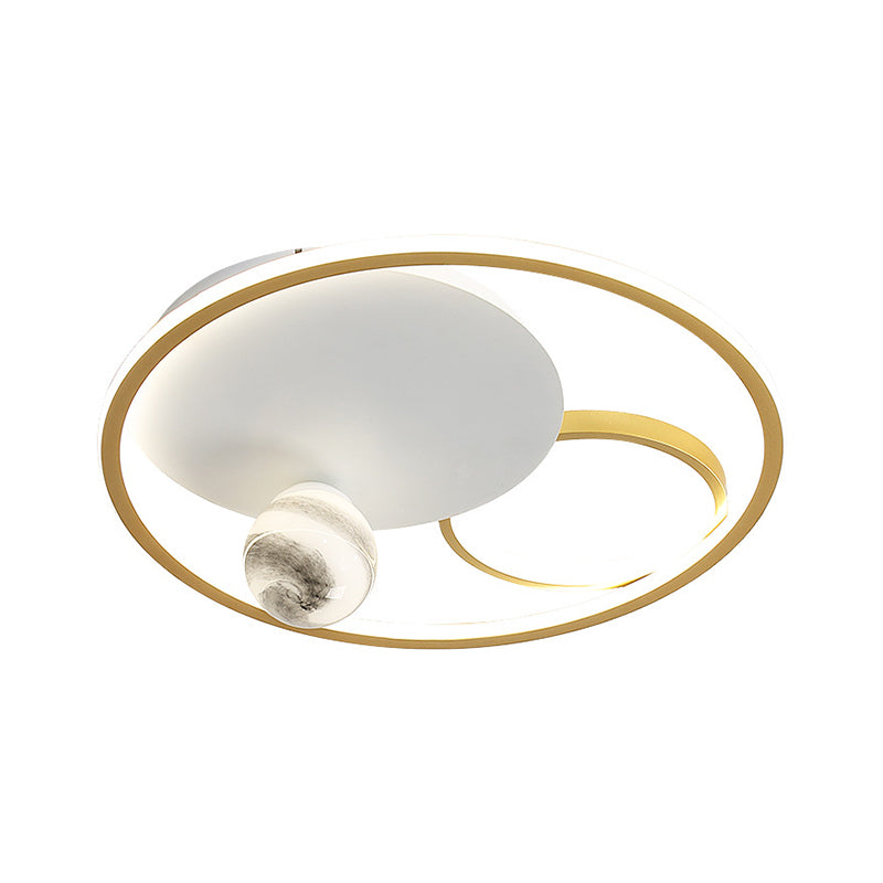 Acrylic Multiple Circle Flush Light Modernist Gold LED Ceiling Mount Light Fixture Clearhalo 'Ceiling Lights' 'Close To Ceiling Lights' 'Close to ceiling' 'Flush mount' Lighting' 1650480