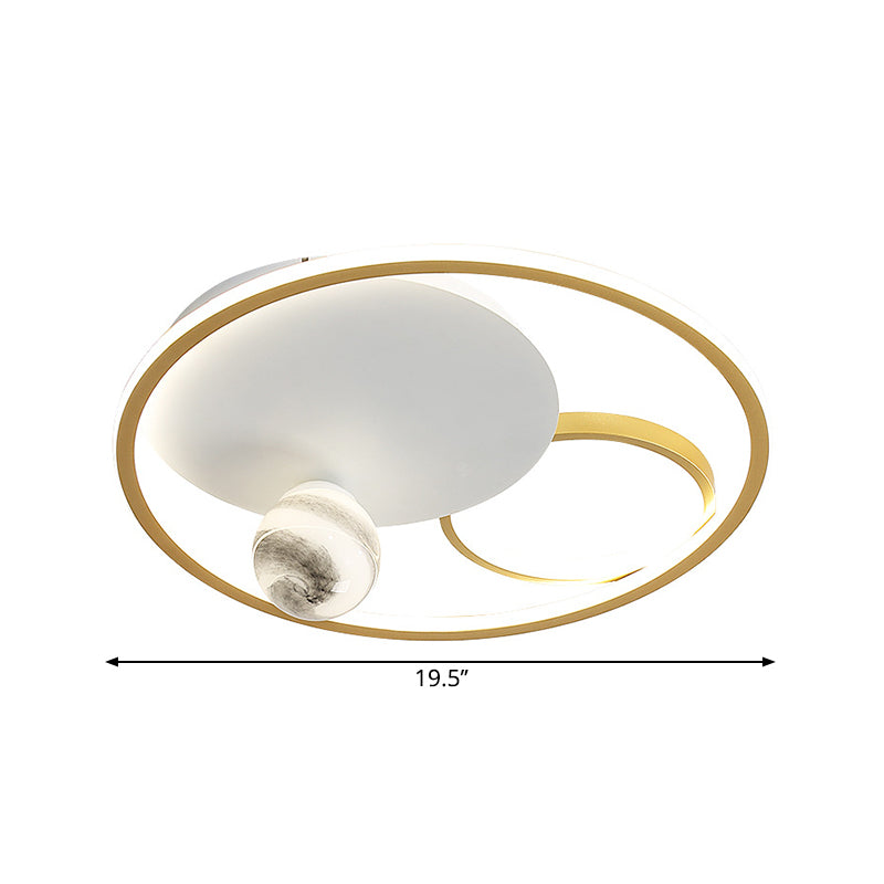 Acrylic Multiple Circle Flush Light Modernist Gold LED Ceiling Mount Light Fixture Clearhalo 'Ceiling Lights' 'Close To Ceiling Lights' 'Close to ceiling' 'Flush mount' Lighting' 1650481