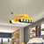 Yellow/Blue Tank Pendant Lighting Cartoon LED Acrylic Chandelier Light in Warm/White Light for Boys Bedroom Yellow Clearhalo 'Ceiling Lights' 'Chandeliers' Lighting' options 1650880_cca70056-5af4-4082-ba73-2c26732f2552