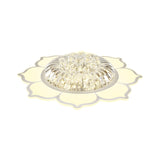 Lotus Prismatic Crystal Ceiling Fixture Modern Style LED White Flush Mount Lighting in Warm/White Light Clearhalo 'Ceiling Lights' 'Close To Ceiling Lights' 'Close to ceiling' 'Flush mount' Lighting' 1651003