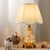 Scalloped Table Light Contemporary Fabric 1 Bulb White Reading Lamp with Brass Glass Body White Clearhalo 'Lamps' 'Table Lamps' Lighting' 1651184