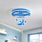 Starry Sky Children Room Hanging Lighting Acrylic LED Modern Cluster Pendant Light Fixture in Pink/Blue Clearhalo 'Ceiling Lights' 'Pendant Lights' 'Pendants' Lighting' 1651221