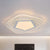 Acrylic Star/Pentagon Flush Mount Lamp Modernist LED White Flushmount Lighting in White/Warm Light White Pentagon Clearhalo 'Ceiling Lights' 'Close To Ceiling Lights' 'Close to ceiling' 'Flush mount' Lighting' 1651241