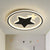 Star Bedroom Ceiling Light Fixture Acrylic LED Cartoon Close to Ceiling Lamp in Black/Pink/Blue Black Clearhalo 'Ceiling Lights' 'Close To Ceiling Lights' 'Close to ceiling' 'Flush mount' Lighting' 1651270