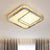 LED Parlor Flushmount Lighting Modernist Chrome Ceiling Fixture with Square Faceted Crystal Shade in Warm/White Light - Chrome - A - Clearhalo - 'Ceiling Lights' - 'Close To Ceiling Lights' - 'Close to ceiling' - 'Flush mount' - Lighting' - 1651299
