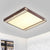 Metallic Square Ceiling Mounted Light Contemporary LED Flushmount Lighting with Crystal Bead Deco in Gold/Coffee - Coffee - Clearhalo - 'Ceiling Lights' - 'Close To Ceiling Lights' - 'Close to ceiling' - 'Flush mount' - Lighting' - 1651304