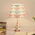 Fabric Cone Reading Lamp Cartoon 1 Light White/Pink/Blue Table Light with Rainbow Unicorn Base Pink Clearhalo 'Lamps' 'Table Lamps' Lighting' 1651551