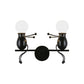 Black/White/Red Child-Like Wall Mount Lamp Kids 2 Heads Metal Wall Light Fixture with Seesaw Arm Clearhalo 'Wall Lamps & Sconces' 'Wall Lights' Lighting' 1651620